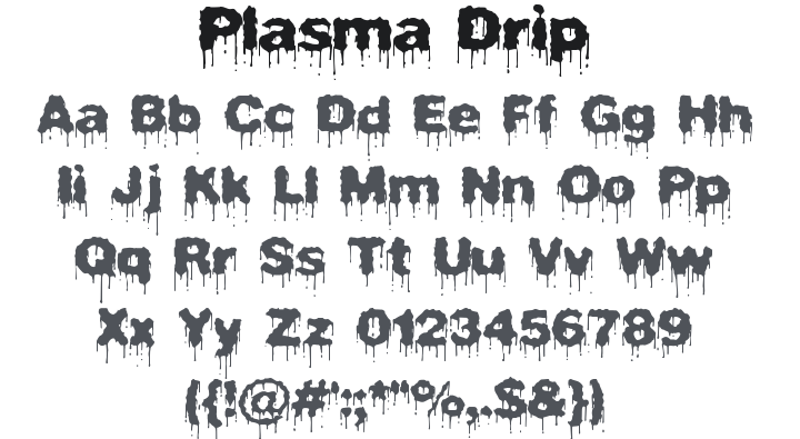 Plasma Drip Font Family