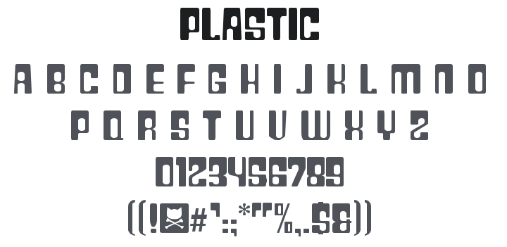 Plastic Font Family