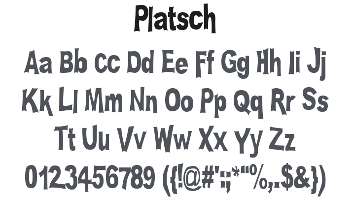 Platsch Font Family