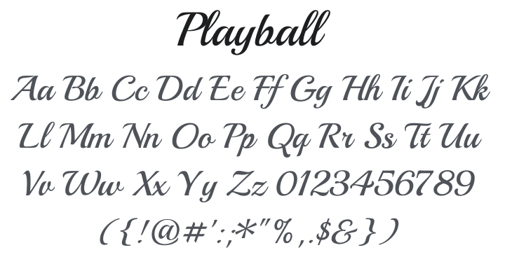 Playball Font