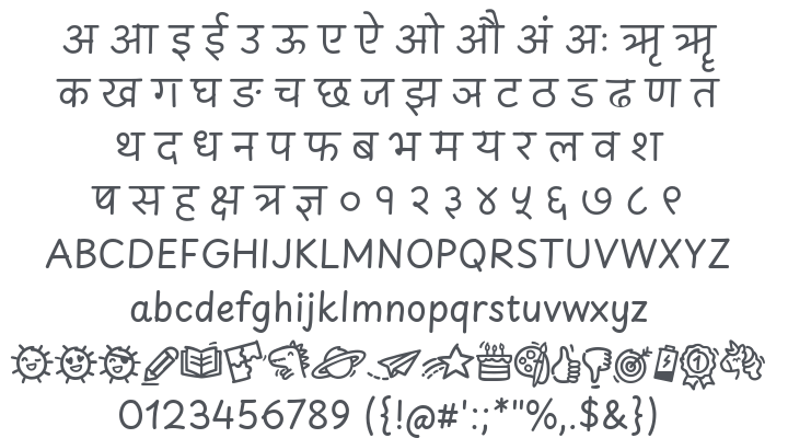 Playpen Sans Deva Font Family