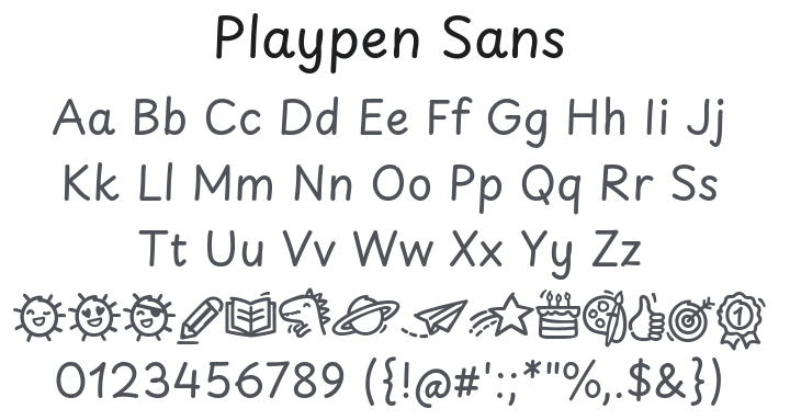 Playpen Sans Font Family