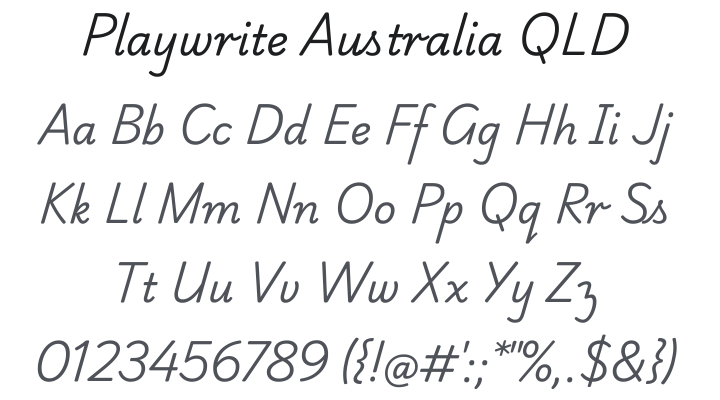 Playwrite Australia QLD Font Family