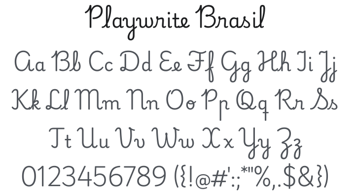 Playwrite Brasil Font Family