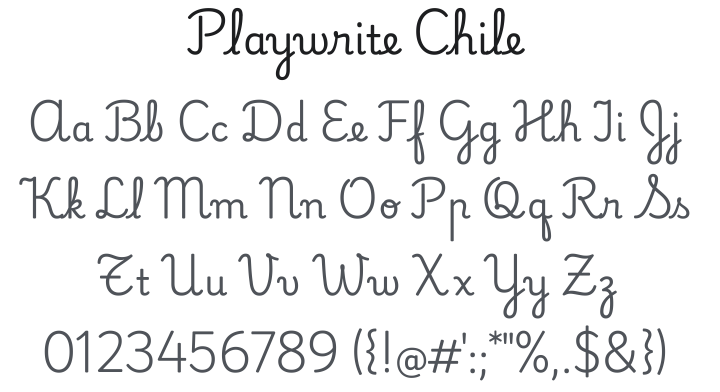 Playwrite Chile Font Family