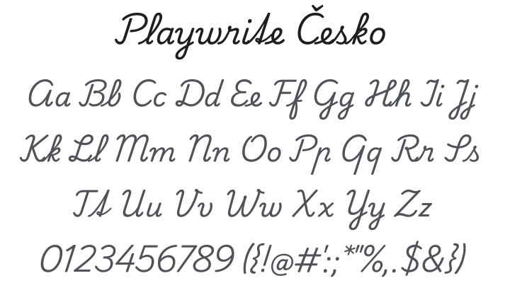 Playwrite Česko Font Family