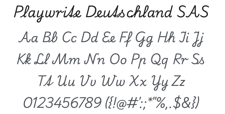 Playwrite Deutschland Schulausgangschrift Font Family