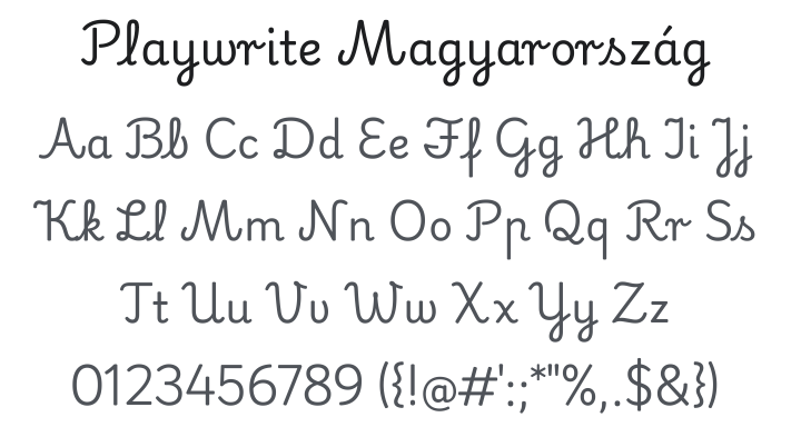 Playwrite Magyarország Font Family