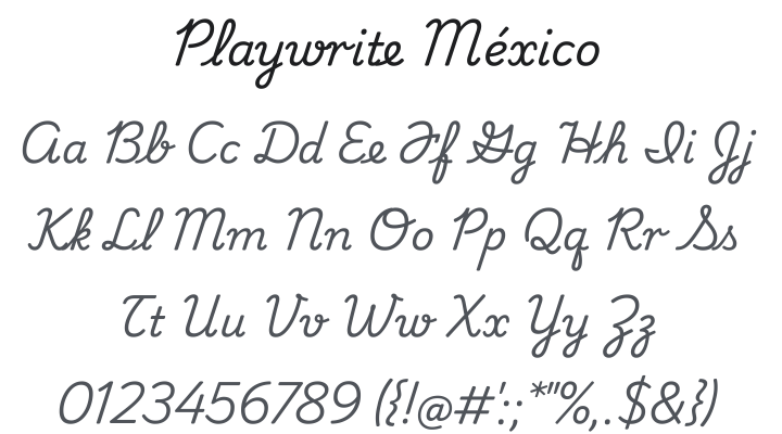 Playwrite México Font Family