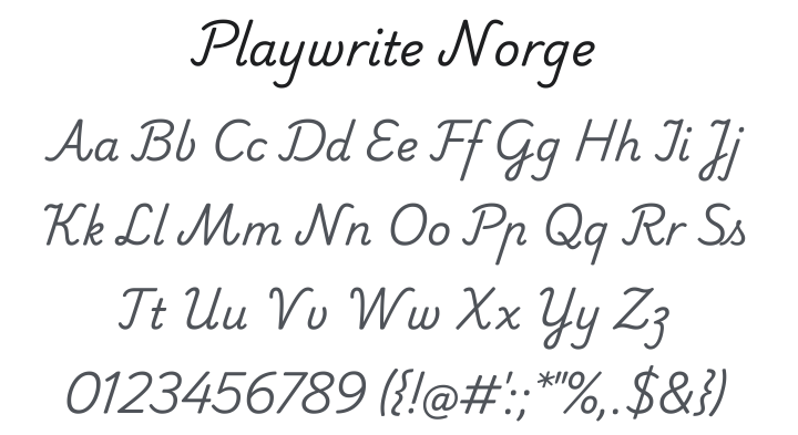 Playwrite Norge Font Family
