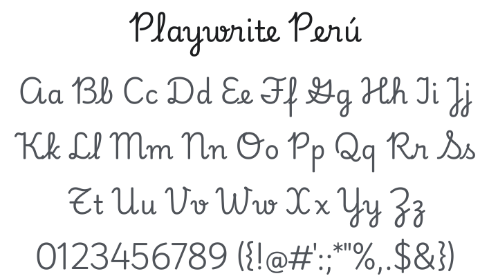 Playwrite Perú Font Family