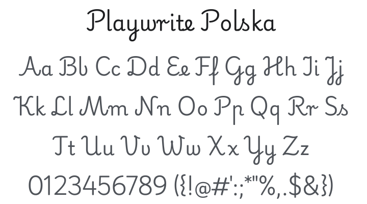 Playwrite Polska Font Family