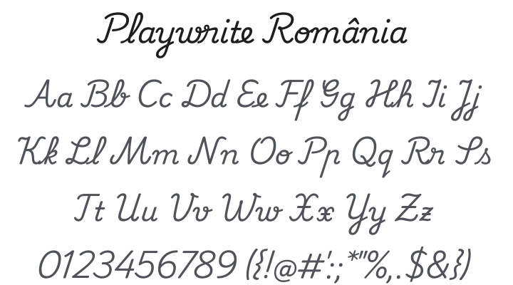 Playwrite România Font Family