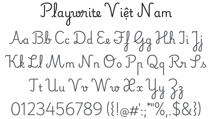 Playwrite Việt Nam Font Family