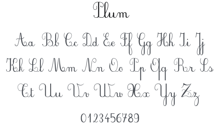 Plum Font Family