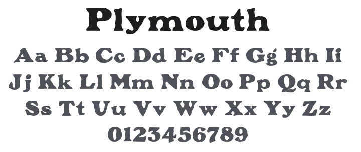 Plymouth Font