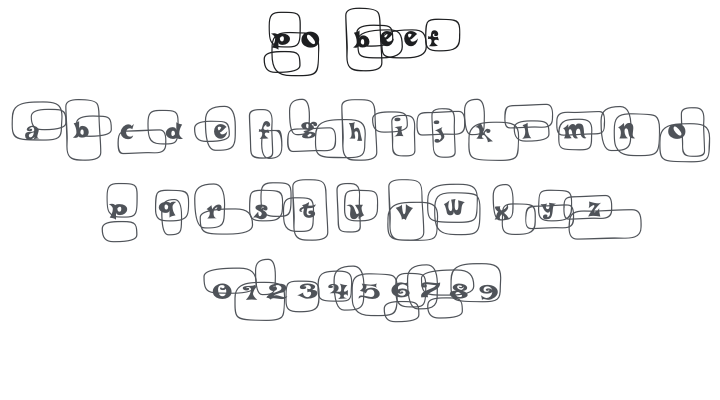 Po Beef Font