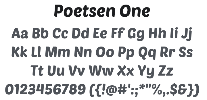 Poetsen One Font