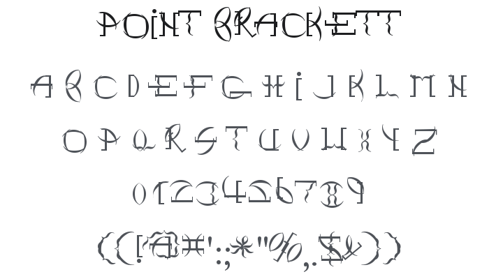 Point Brackett Font