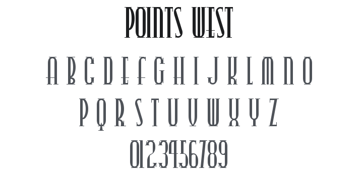 Points West Font