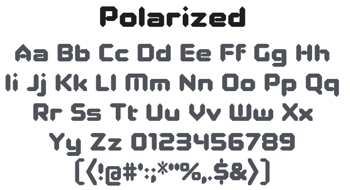 Polarized Font Family