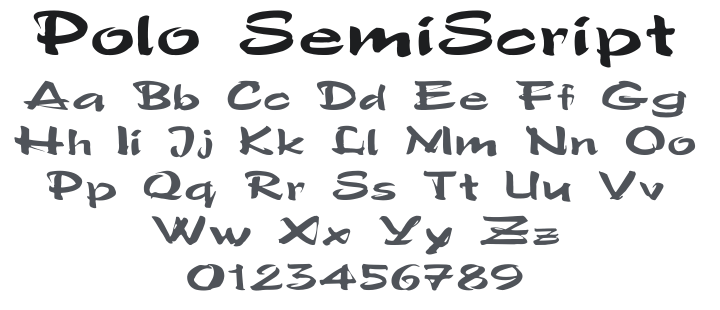 Polo SemiScript Font Family