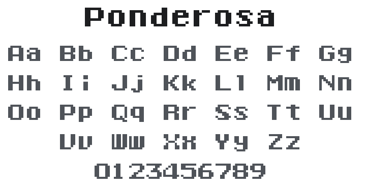 Ponderosa Font