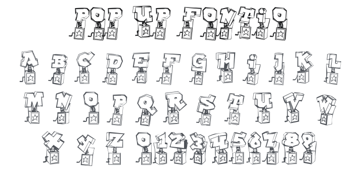 Pop Up Fontio Font