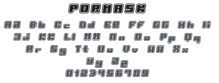 Pormask Font Family