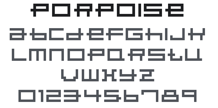 Porpoise Font