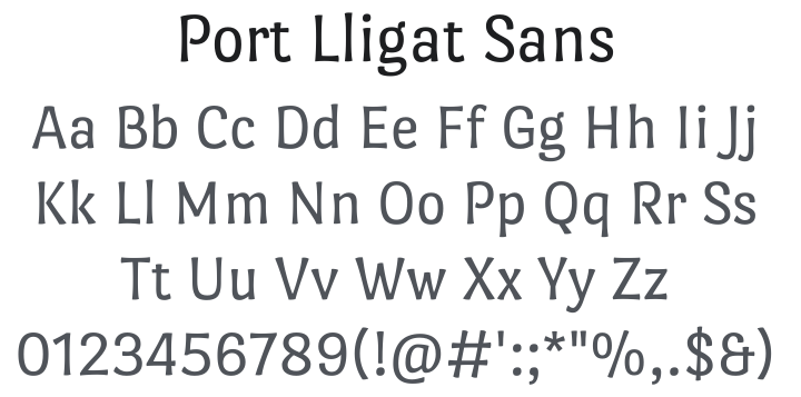 Port Lligat Sans Font