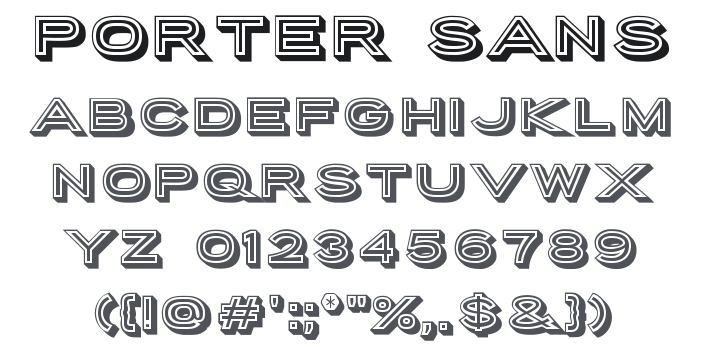 Porter Sans Block Font