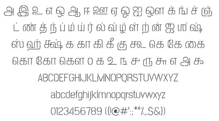 Post No Bills Jaffna Font Family