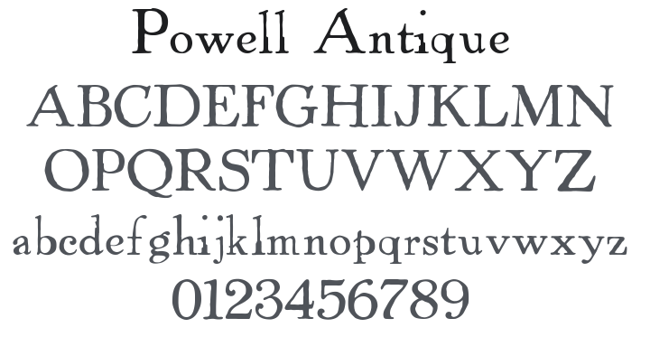 Powell Antique Font Family