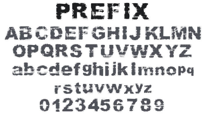 Prefix Font