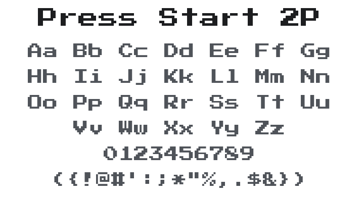 Press Start 2P Font