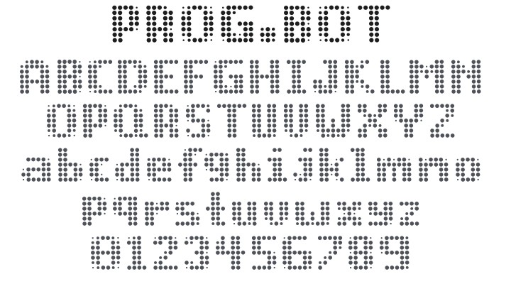 PROG.BOT Font
