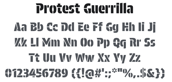 Protest Guerrilla Font