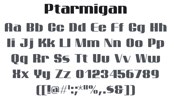 Ptarmigan Font Family