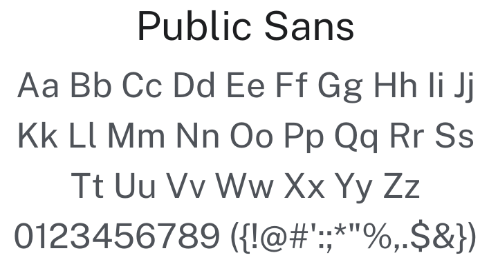 Public Sans Font Family