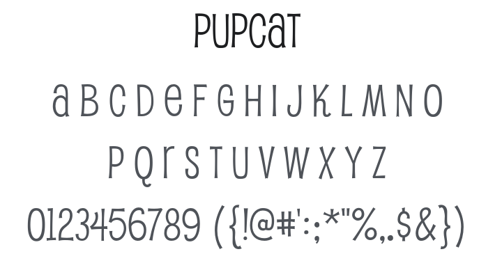 Pupcat Font
