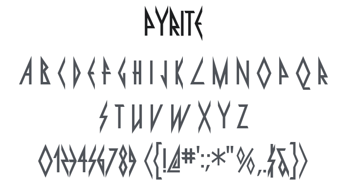 Pyrite Font