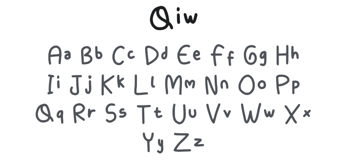 Qiw Font