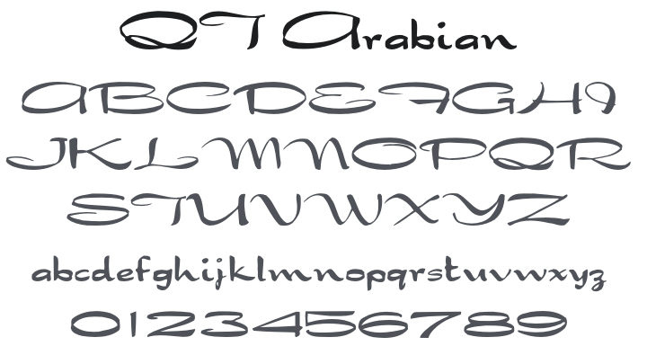 QT Arabian Font