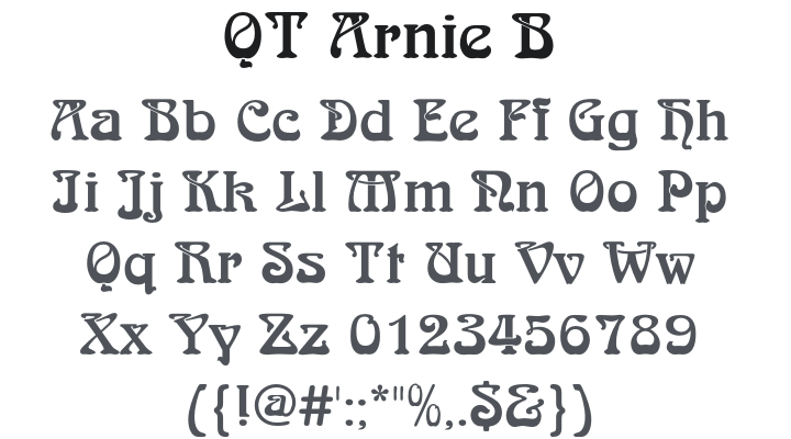 QT Arnie B Font