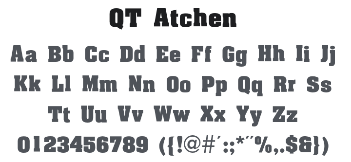 QT Atchen Font