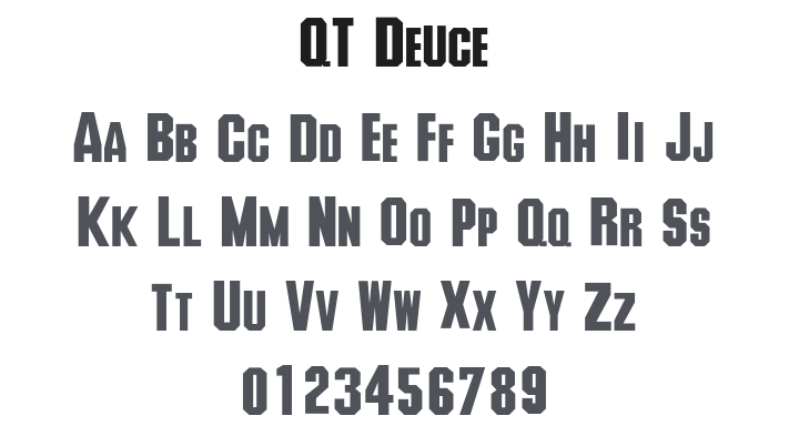 QT Deuce Font