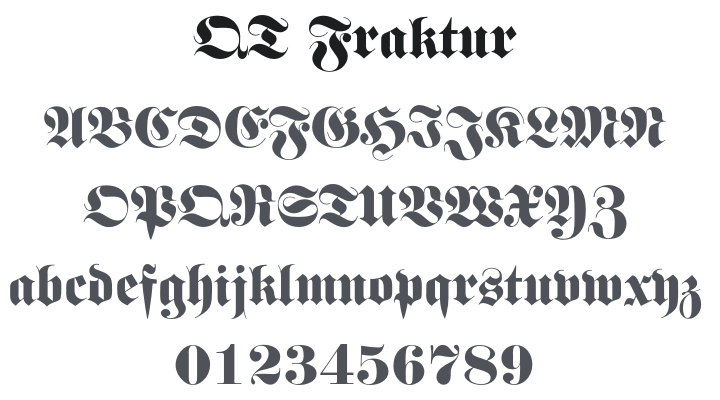 QT Fraktur Font
