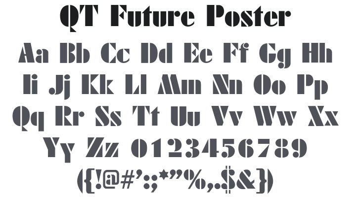 QT Future Poster Font