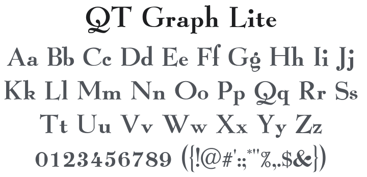 QT Graph Lite Font